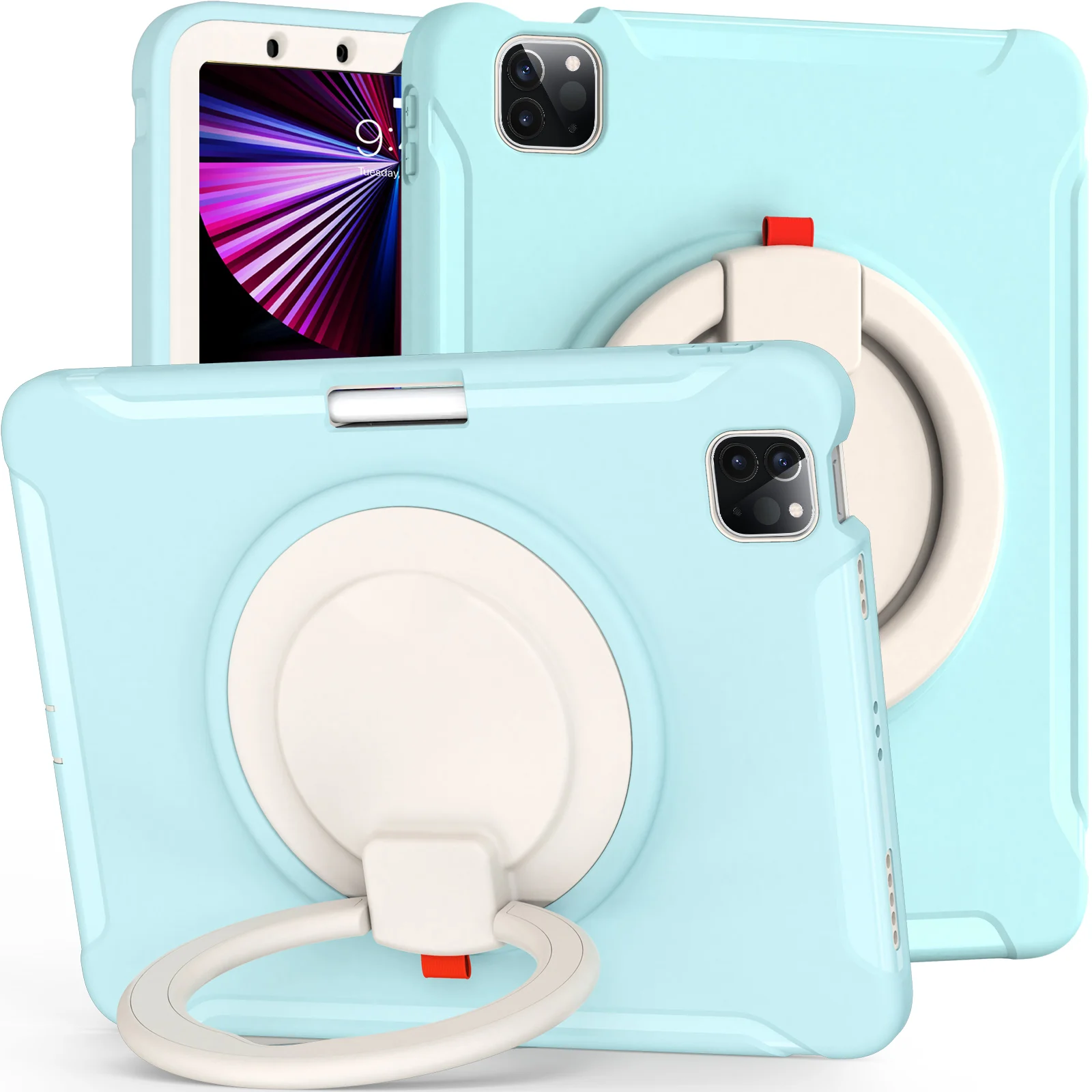 Handle Stand Case For iPad 2026 2025 A16 Air 3 4 5 6 7 8 9 10th 11th Generation Pro 13 11 Mini 10.2 10.9 12.9 inch Cases Cover