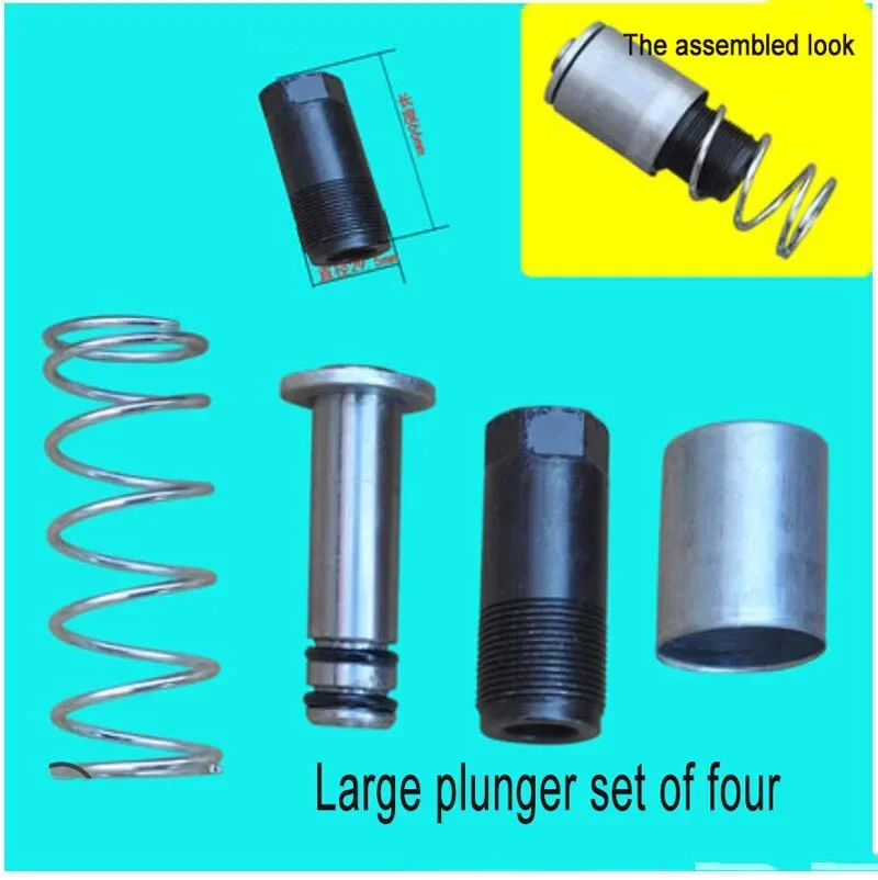 1 Set Jack Plunger Kit Horizontal Double Pump 3 Tons With Spring Jack Spare Parts Auto Repair Tools