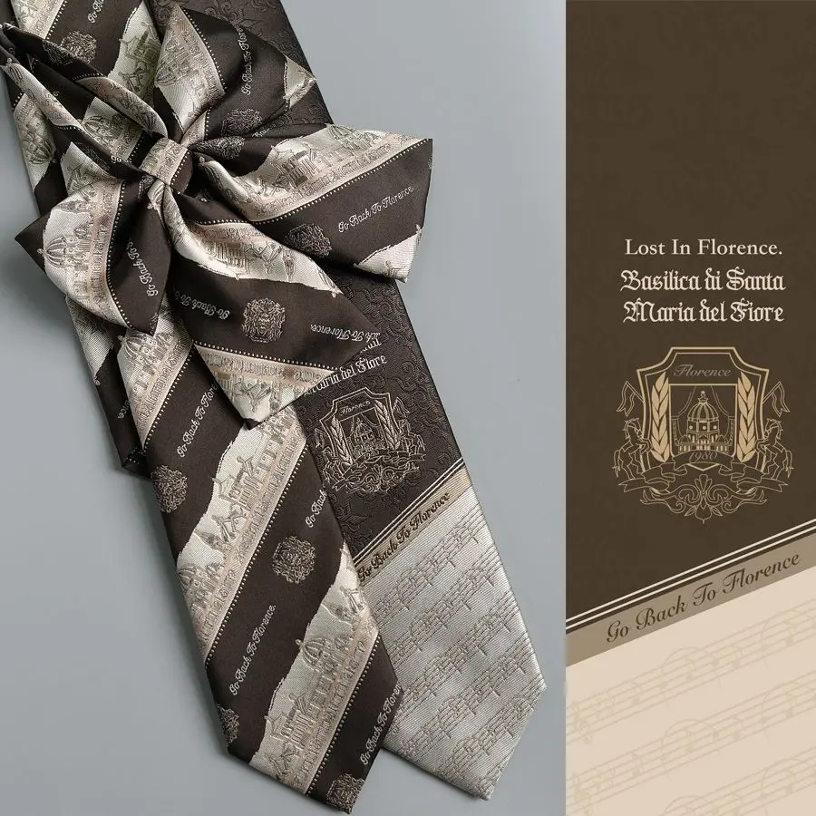 [Lin Yuejun]Florence Tie JK Women's Uniform Shirt Small Versatile DK Tie Men's Gentleman Trend