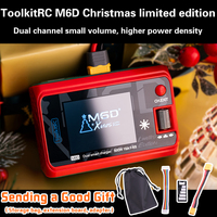 2025 NEW Xmas ToolkitRC M6D v3 15A DC Dual Channel MINI Charger Discharger For 1-6S Lipo Battery FPV Model Parts Christmas Gift