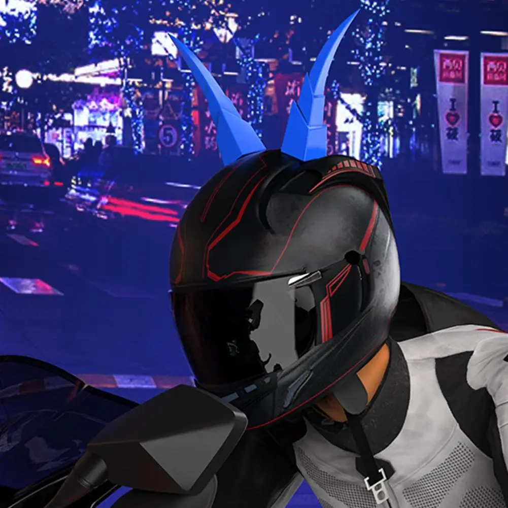 

1 ПАРА Декоративных Рогов Дьявола для Мотоциклетного Шлема с Присосками, Крутой Декор для Шлема, Стильный Аксессуар для Мотоцикла, Скутера, Электровелосипеда I2V0