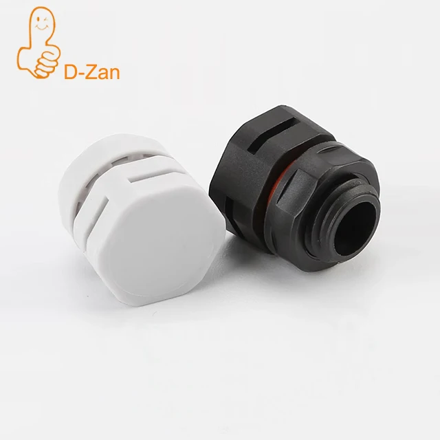 Nylon impermeável respiro protetora Plug, válvula de ar plástico, pressão de ventilação, M5, M8