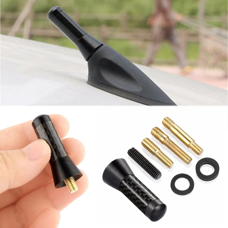 Car Roof Antenna Enhanced Signal FM/AM Carbon Fiber Screw Metal for Nissan Qashqai/Dualis J10 2006 2007 2008 2009-2013