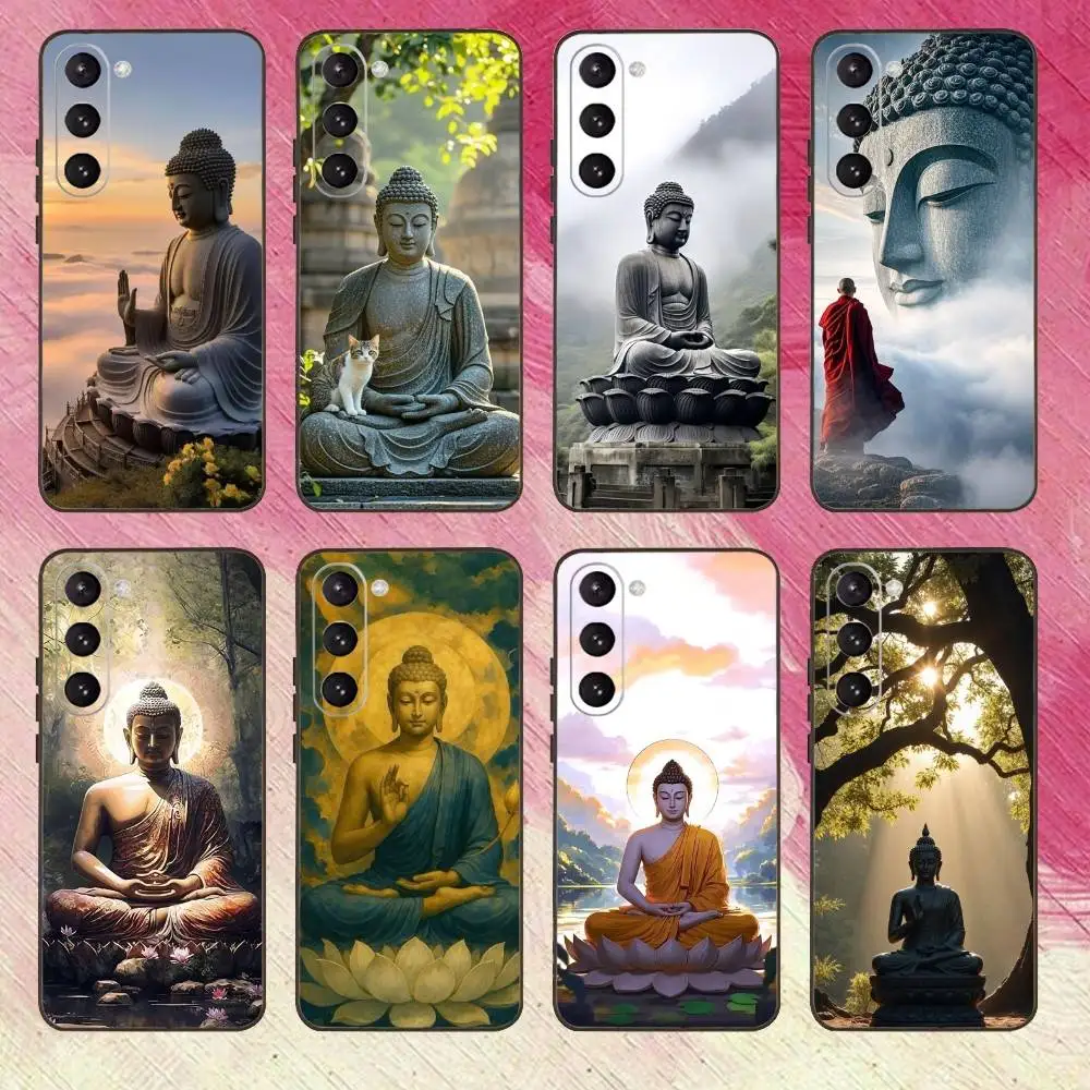 

Shakyamuni Buddha Phone Case For Samsung Galaxy A73,A72,A71,A70,A53,A52,A51,Others Soft Black Cover