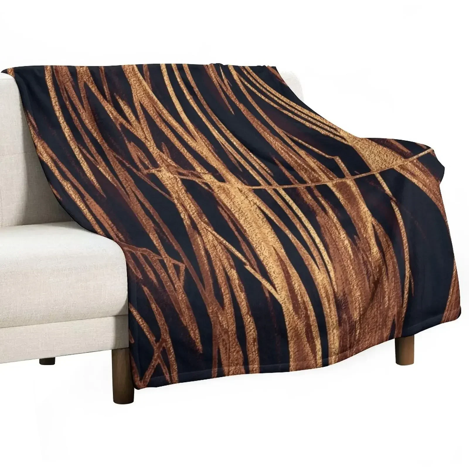 

Glamorous copper stalks Throw Blanket Decorative Sofa Tourist For Baby Blankets