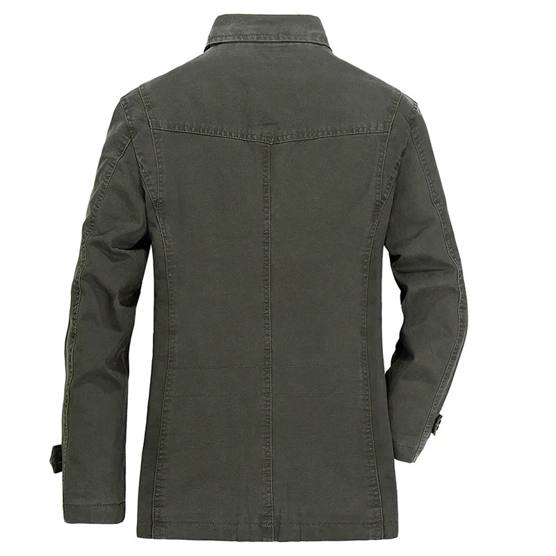 2024 MenCasual Cotton Self-Defense Suit Stab-Proof Flexible Light Weight Fbi Police Military Tactical Safety Mid Length Jacket
