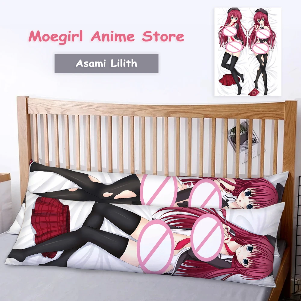 Trinity Seven Asami Lilith Cosplay Pillow Case Hugging Body Prop Double-Sided Dakimakura Pillow Cover Bedding Cushion