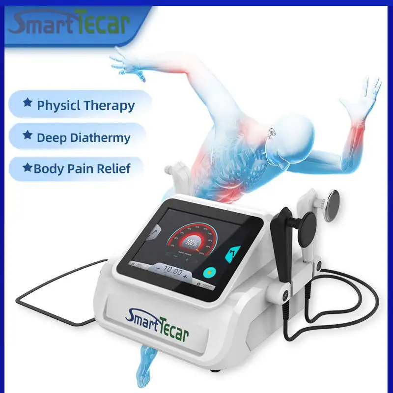 

Professional 448KHz CET RET Smart Tecar Physical Therapy Monopolar RF Deep Diathermy Pain Relief Physiotherapy Machine