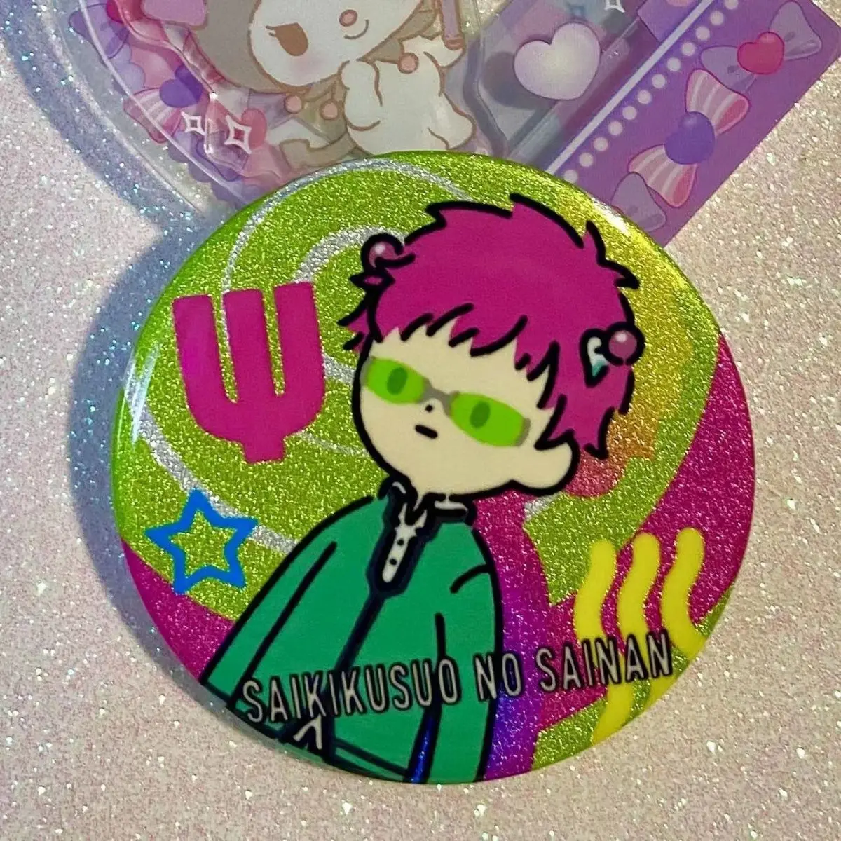 Saiki Kusuo No Sai Nan Badges Kawaii Anime Goods Collection Bag Ornament Q Version Brooch Cartoon Badge Kawaii Accessories Gift