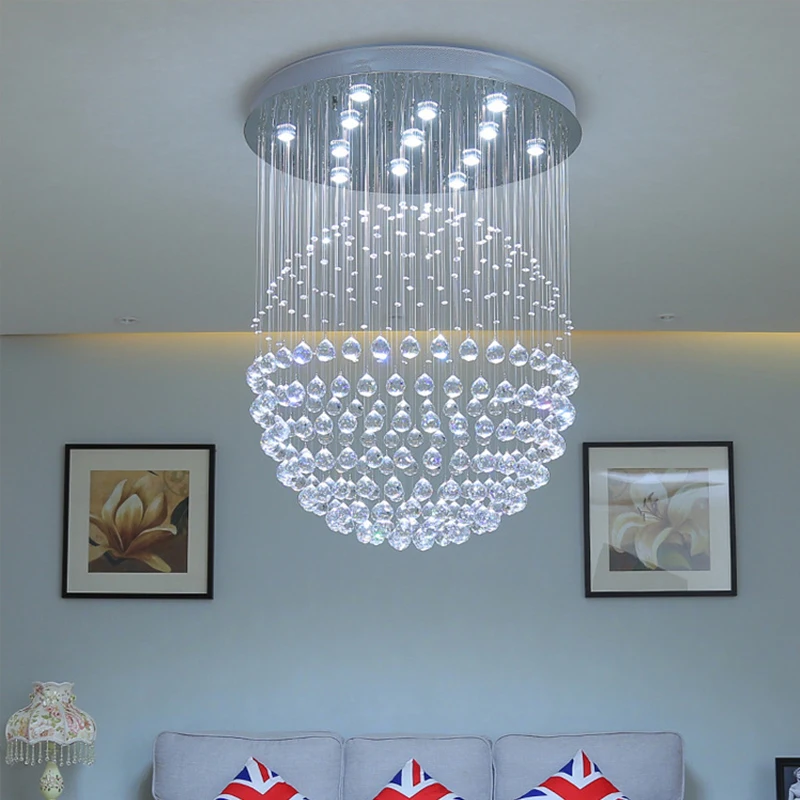 

OUFULA Modern Crystal Pendant Lamp LED Creative Luxury Hanging Lights Chandelier for Home Living Dining Room Bedroom