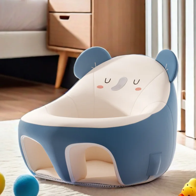 أريكة صيفية للأطفال قابلة للتنفس، مقعد تعلم الرضع، وسادة سفلية منخفضة مضادة للانقلاب