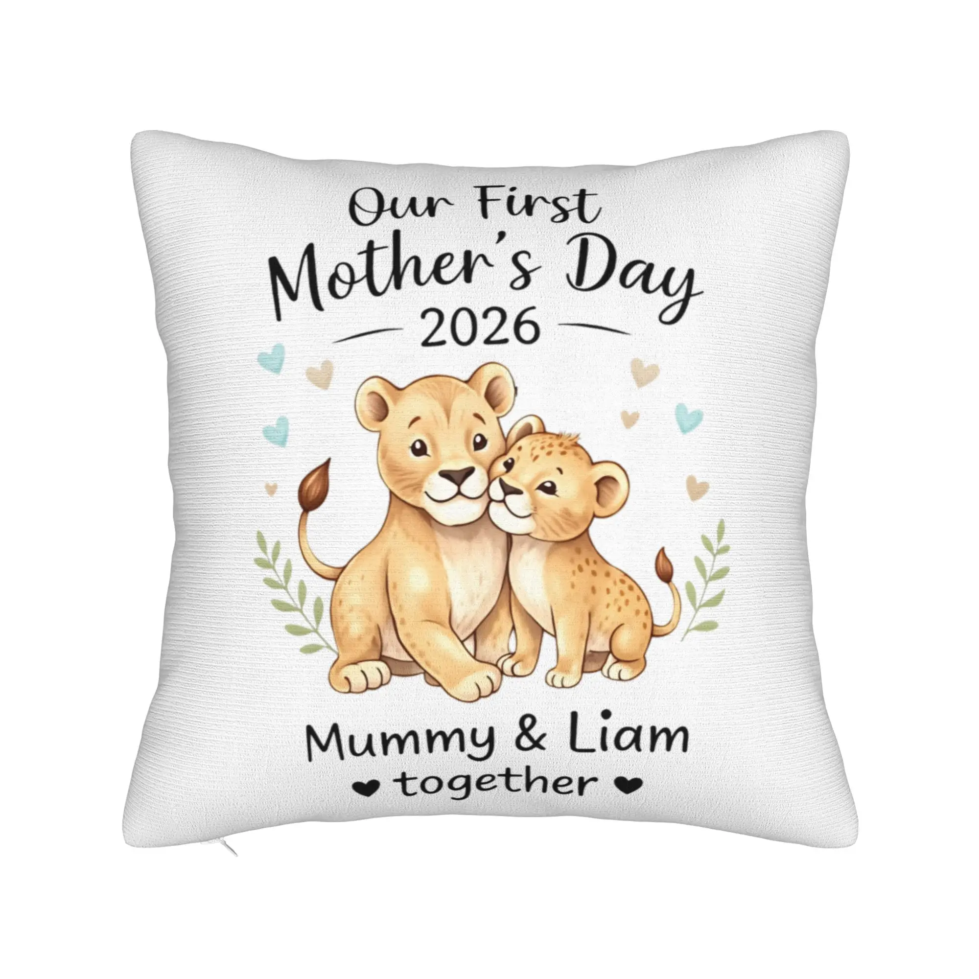 Pillow Case Our First Mothers Day Together Soft  Pillow Cover For Wedding Party Home Decor Morden Pillowcases