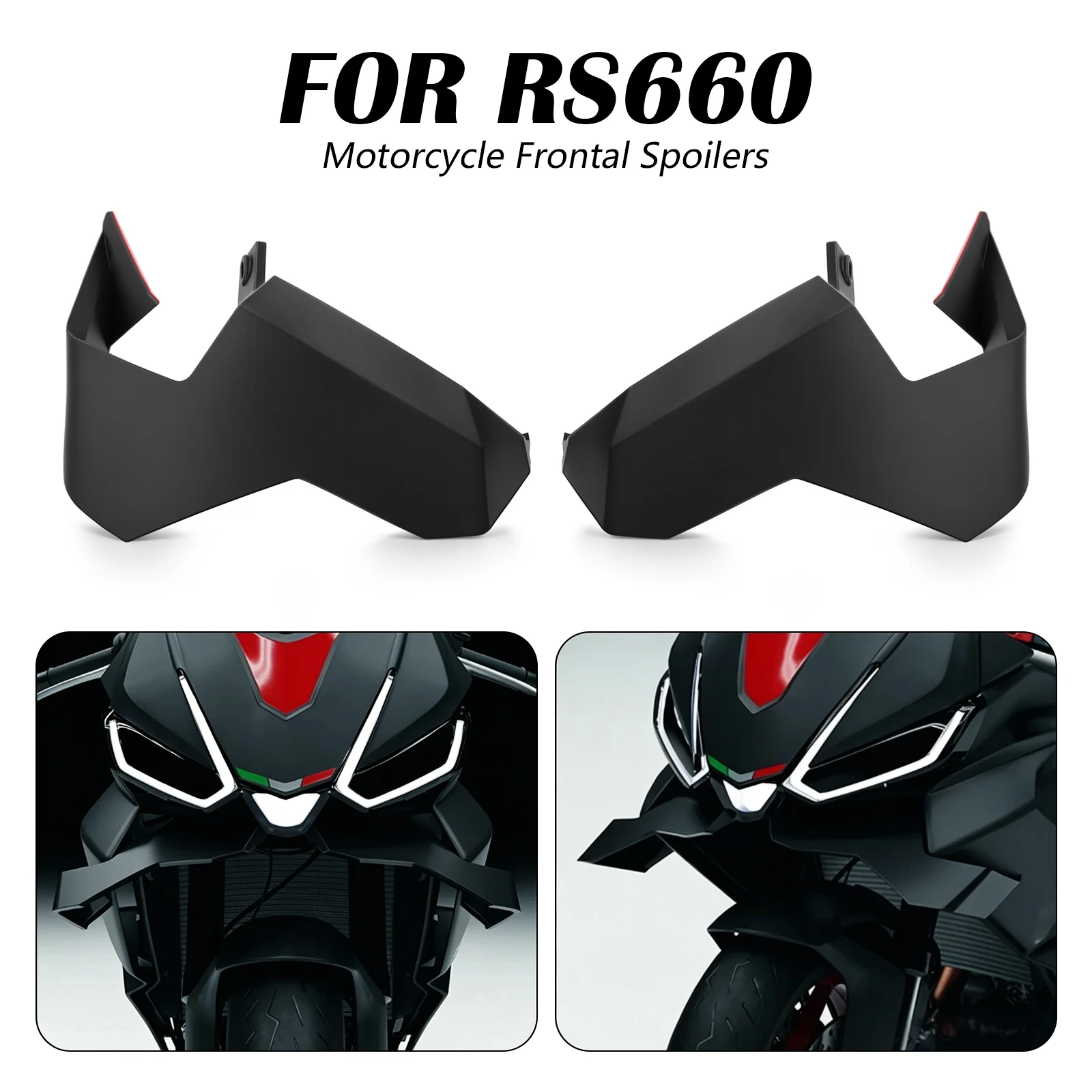 Front spoiler Lower spoiler For RS660 2025 RS 660 2024 rs660 2021-2026 lower lip GP WING DOWNFORCE NAKED FRONTAL SPOILERS