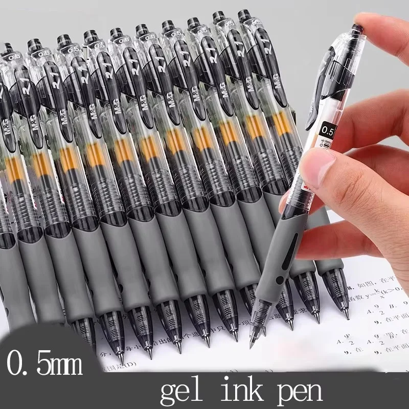 13-teiliges einziehbares Gelstift-Set, schwarz/rot/blau, Kugelschreiber zum Schreiben, für Schule, Büro, Zubehör, Studenten, Schreibwaren