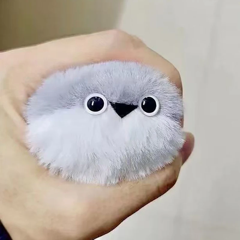 (BF06)Cute Squeaking Sakaban Fish Plush Keychain Soft Stuffed Flat Voice Pendant Bag Decoration Car Key Ring Girl Gift