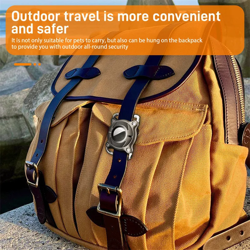 Airtag Dog Collar Holder |  Waterproof- Cover with Removable Metal Loop, Sturdy TPu, Compact Size, Fits 1" Width Collar view 3