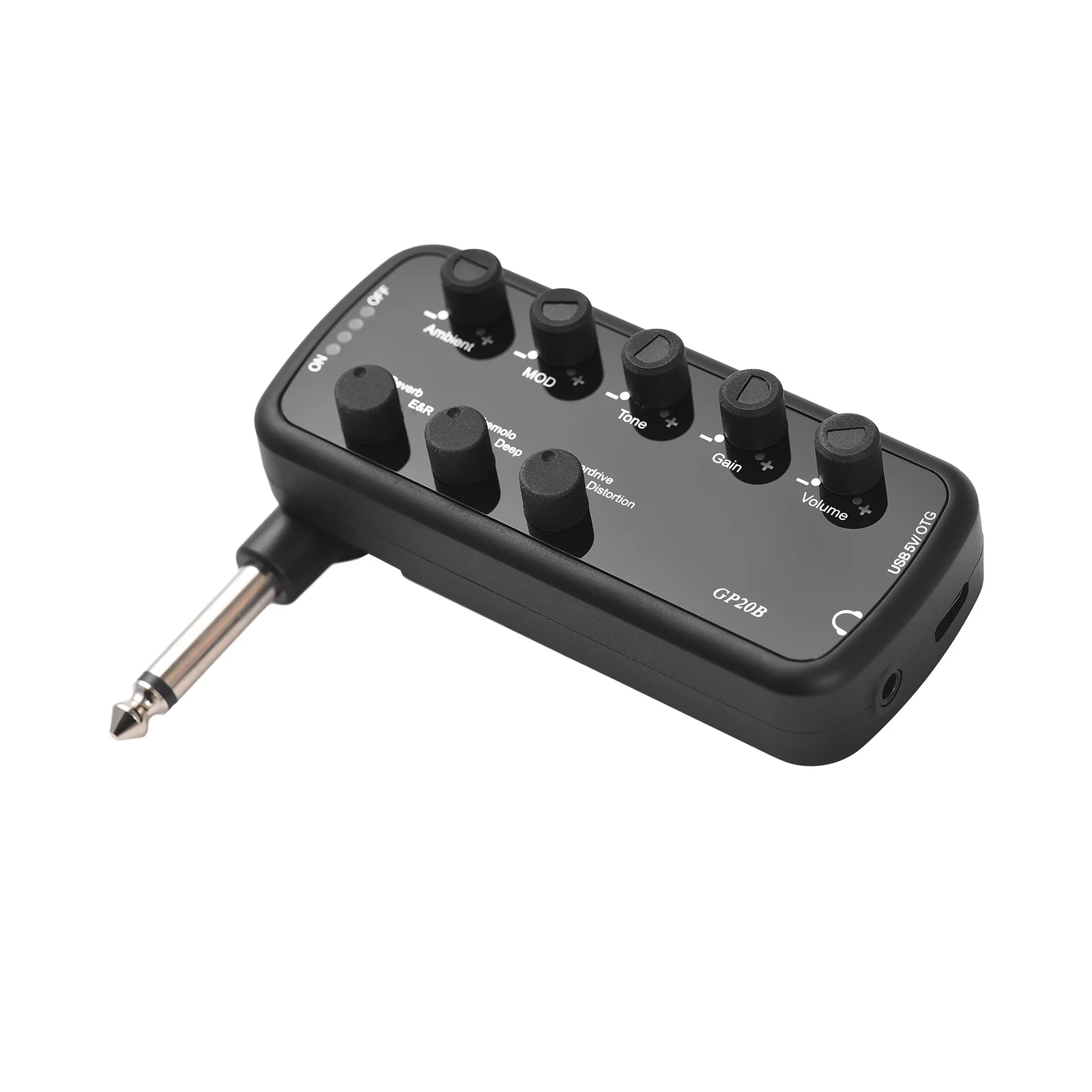 

Bass Amplifier Mini Amp Portable Headphone Bass Amplifier Plug and Play for Electric Bass Musical Instrument
