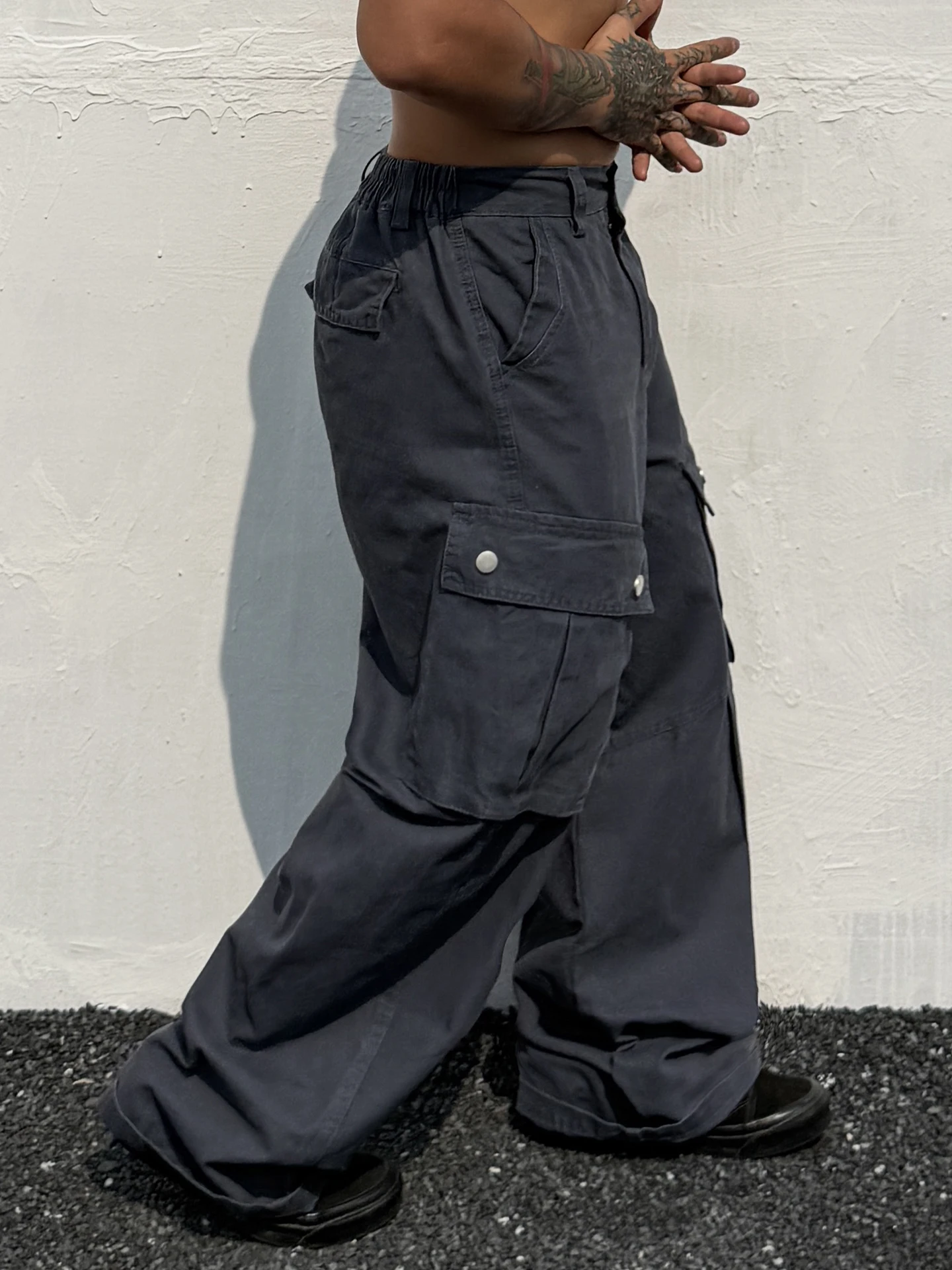 

Trendy Art American Retro Multi-ket Work Pants Men Loose 2025 New Hip Hop Street Design Sense Straight Leg Pants