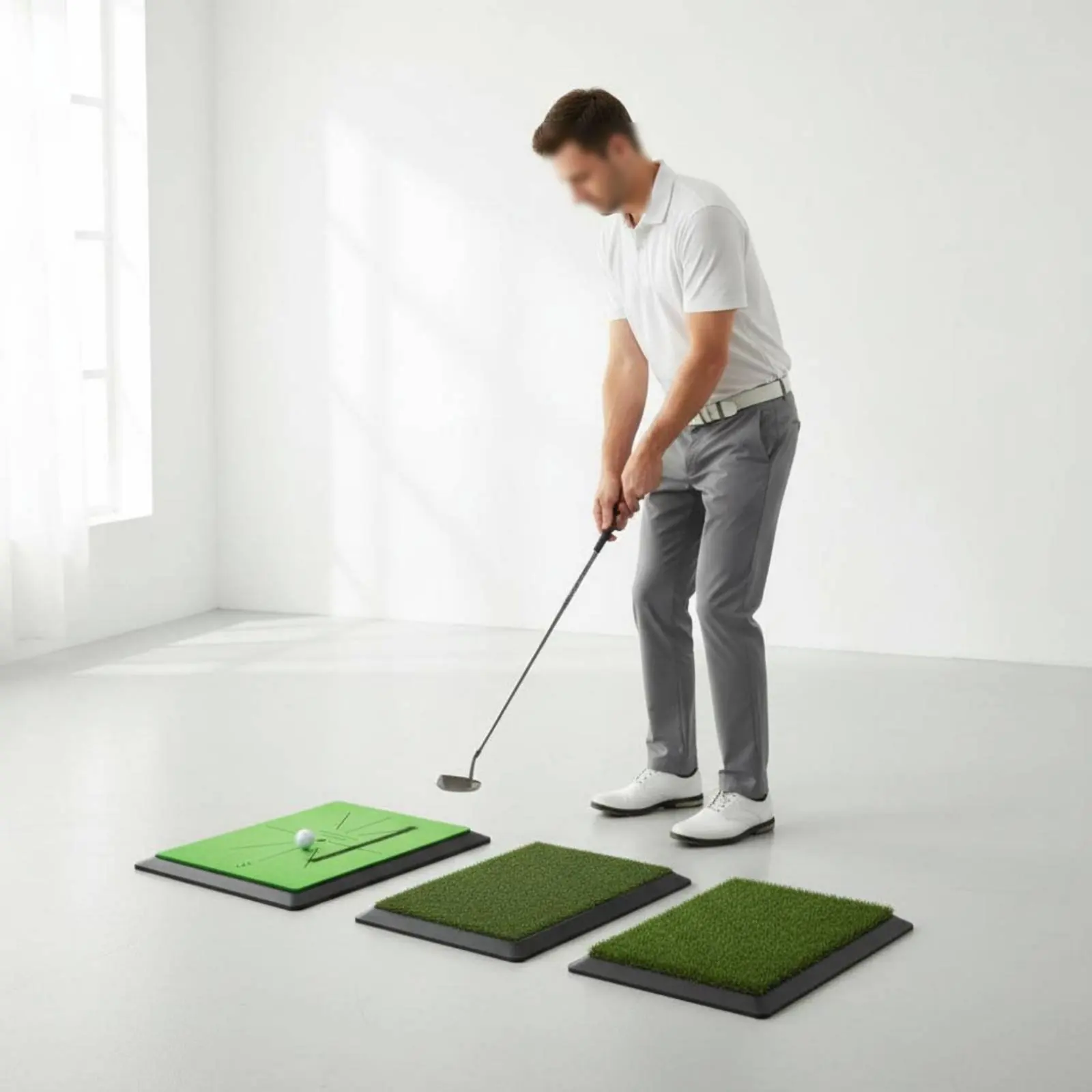 ゴルフスイングパスマット-長持ちする表面-ゴルフチッピングトレーニングマット-スポーツギア-耐摩耗性-ソフトターフ素材-ゴルファー向け