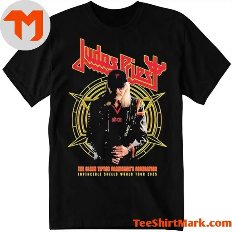 Camiseta Judas Priest Invincible Shield Tour 2025 Glenn Tipton SÔøΩ5XL