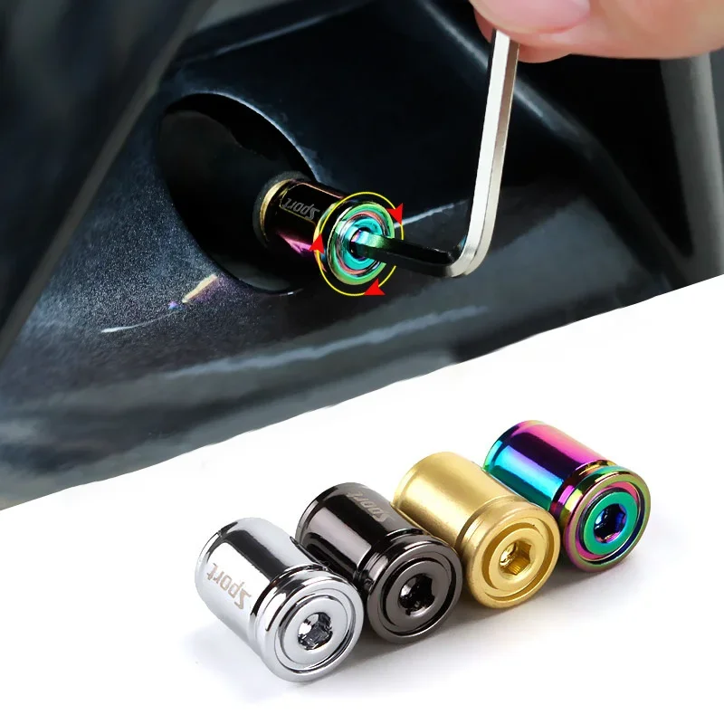 

Zinc Alloy Anti-theft Sport Car Tire Valve Caps Wheel Tires Tire Stem Air Cap for Car Trucks Motorcycle Bicycle