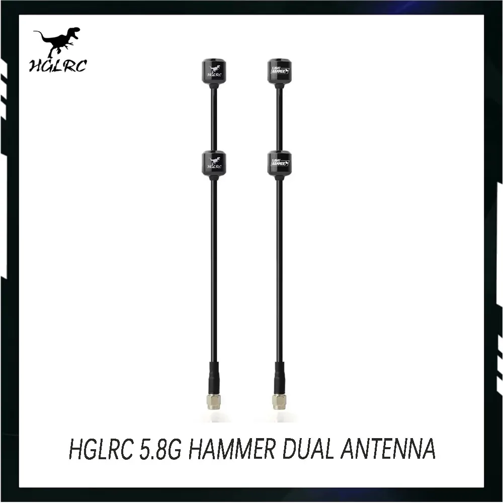 

HGLRC Hammer 5.8G Dual Antenna - High Performance Reliable Signal for FPV Drones Enhanced Connectivity