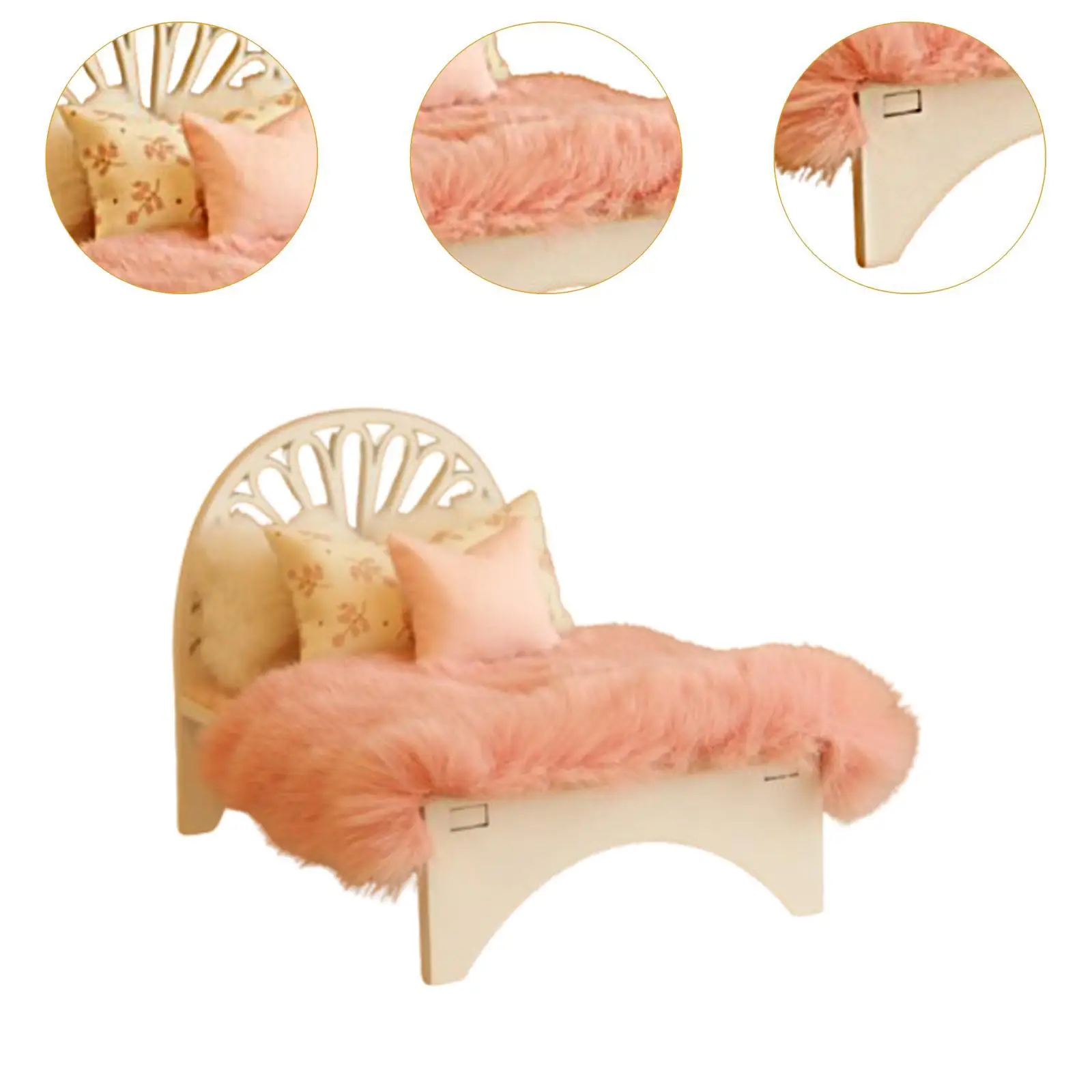 1/12 스케일 인형 집 침대 시뮬레이션 싱글 침대 침실 디오라마 사진 소품용 인형 집 가구 마이크로 조경 액세서리