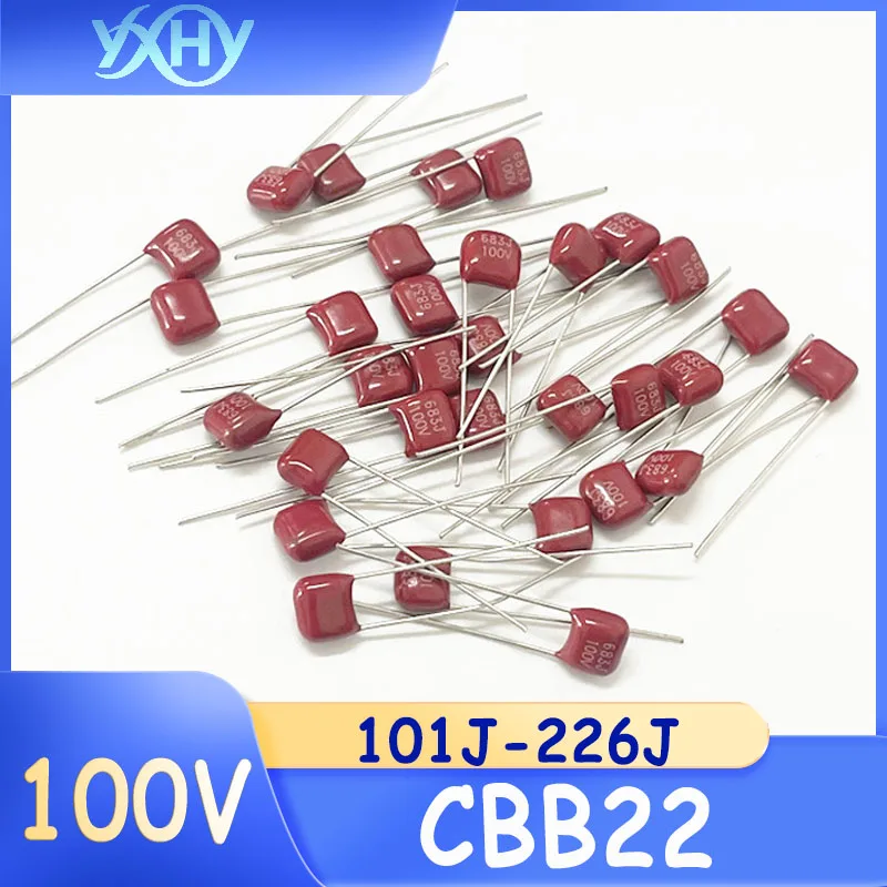 

20PCS CBB22 Capacitors 100V 393J/473/563/683/823/104J/154J/184/204/224/274J