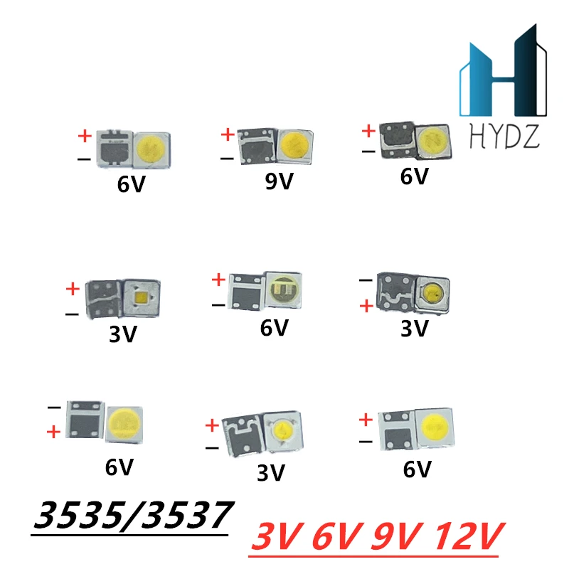 5-100PCS For LG UNI LUMENS SAMSUNG LED brand new and original 1W 3V 2W 6V 3535 2.4W cool white LCD backlight TV application