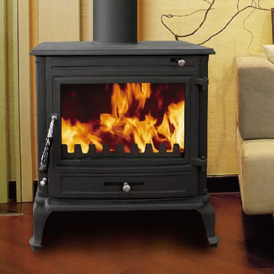 yyhcStovesFireplacesFireplacesLarge Cast Iron Stove Real Fire Wood Burning Stove Domestic Heating Fireplace