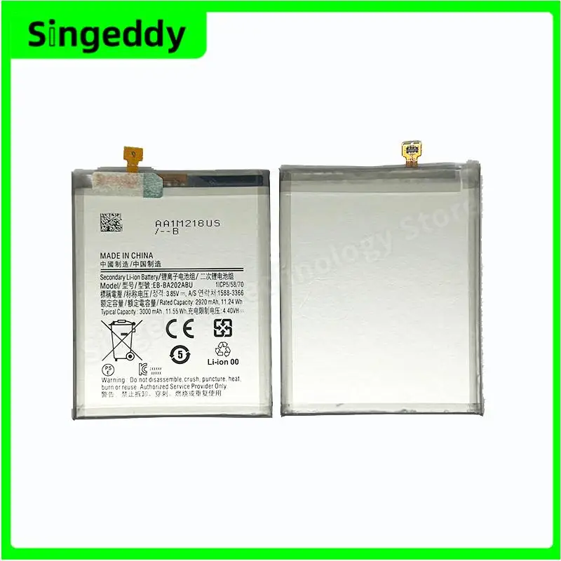 

EB-BA202ABU Battery, Mobile Phone Build-in Batteries For A10E, SM-A102, A20E, SM-A202, Replacement Repair Parts, 3000 mAh