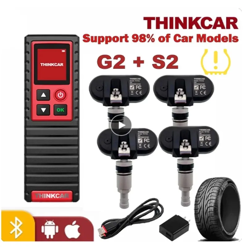 

ThinkCar THINKTPMS G2 S2 S3 315MHz 433MHz 2in1 Car Tire Pressure Diagnosis Tool Autimotive TPMS Sensor Programming Learning