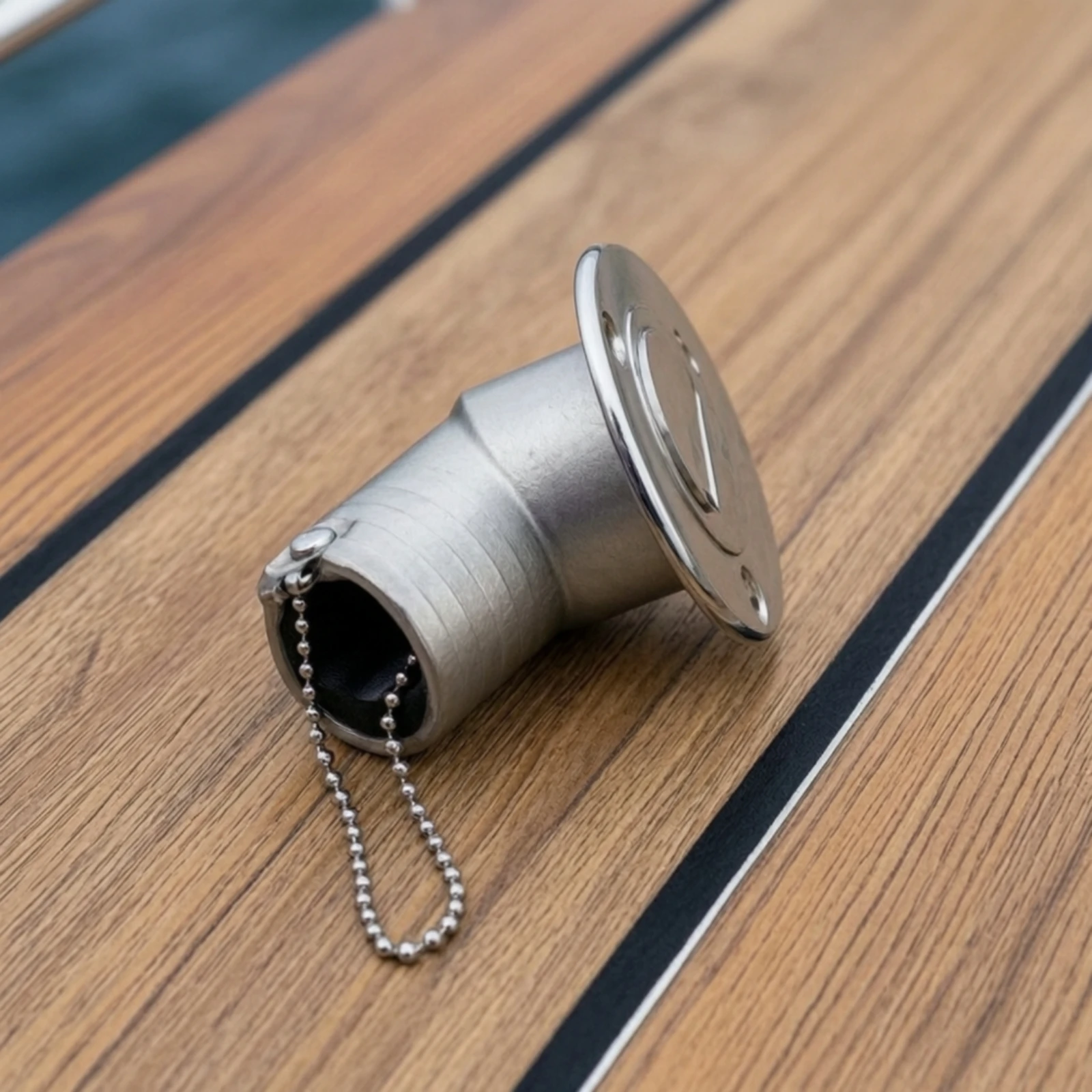 45-Degree Deck Fill Cap Airtight Seal 316 Stainless Steel Deck Fill Cap Leak-Proof Long-Lasting for Boat Owners, Yacht Refit