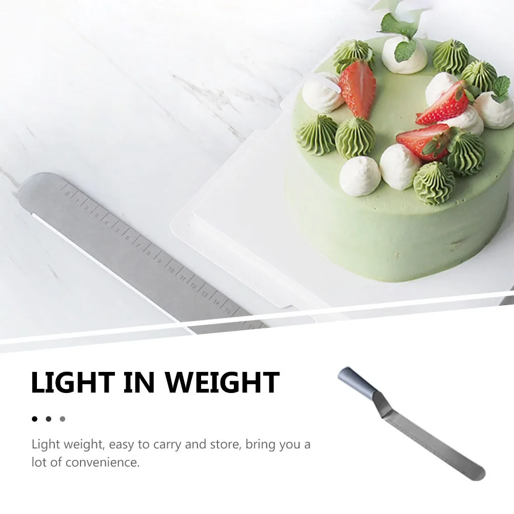 

Cream Stainless Steel Baking Tool Cake Decorating Spatula Portable Kitchen Gadget Heat Resistant Dessert Spreader Baking