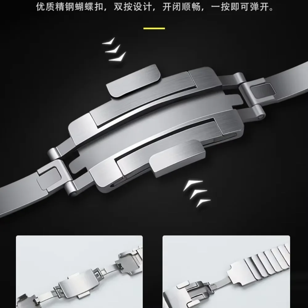 Металлический ремешок для часов Samsung Galaxy, ремешок 8 Ultra 47 мм, классический браслет из нержавеющей стали, браслет Galaxy Watch 7 Ultra 47 мм