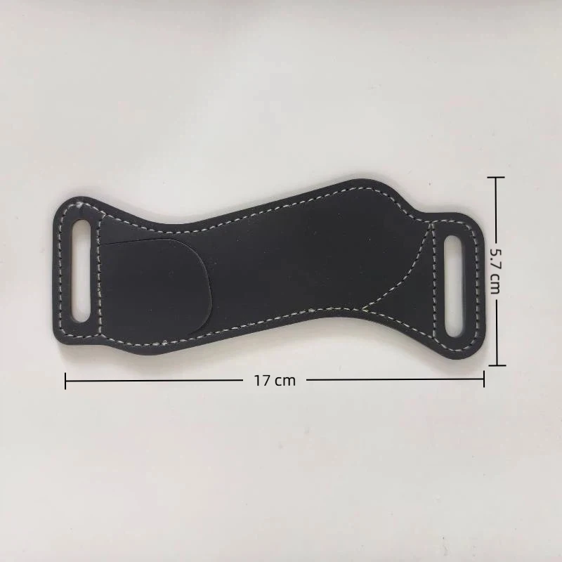 1pc Folding Folding Knife Belt Pouch PU Leather Scratch Resistant Storage Sheath Folding Knife Pocket Knife Camping Storage Tool view 6