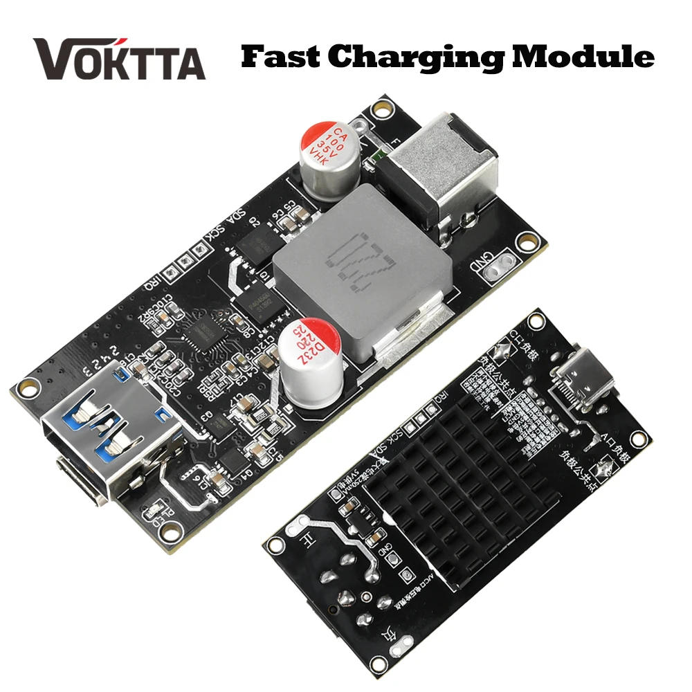 

USB 140 Вт DC6-30V Модуль быстрой зарядки Мощная плата защиты зарядного устройства для QC4.0 +/5.0 PD PPS FCP SCP SFCP AFC
