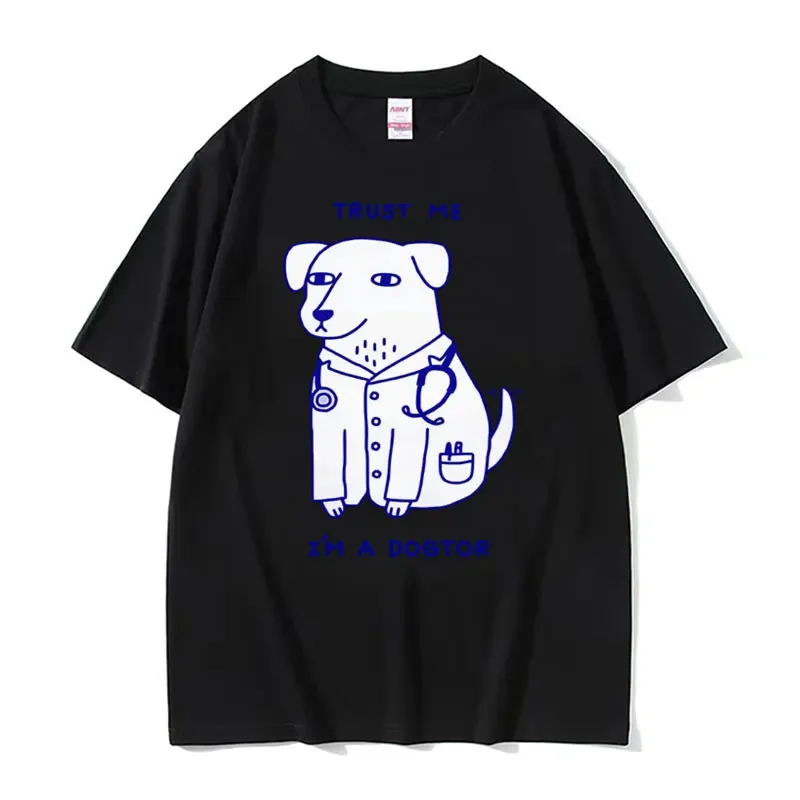 الرجال عالية الجودة موضة التي شيرت بلايز الثقة Dogtor تي شيرت مضحك الطبيب أفضل هدية تي شيرت الملابس الجمالية تنفس