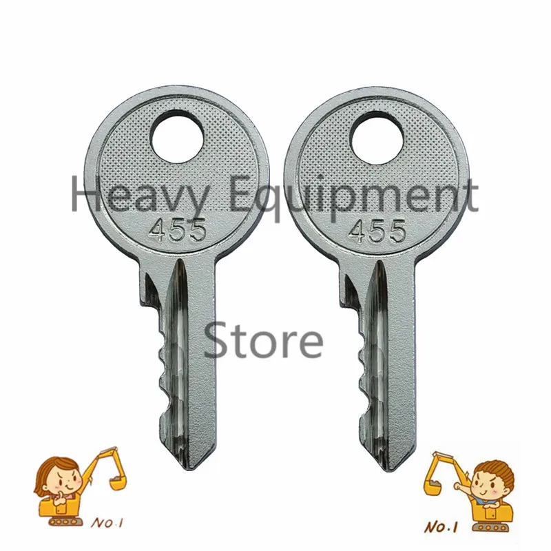 

2X Ignition Keys 455 key 104466 for Skyjack Genie JLG Snorkel Parts