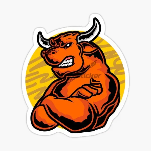 Angry Red Bullfight Bull Head Car Sticker PVC Stickers Moto Auto Decal Funny JDM Vinyl on Car Styling