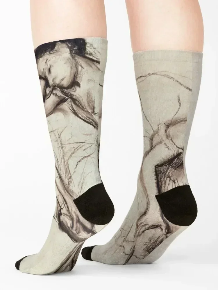 Two dancers resting Socks basketball anti slip football Non-slip shoes Socks For Women Men's