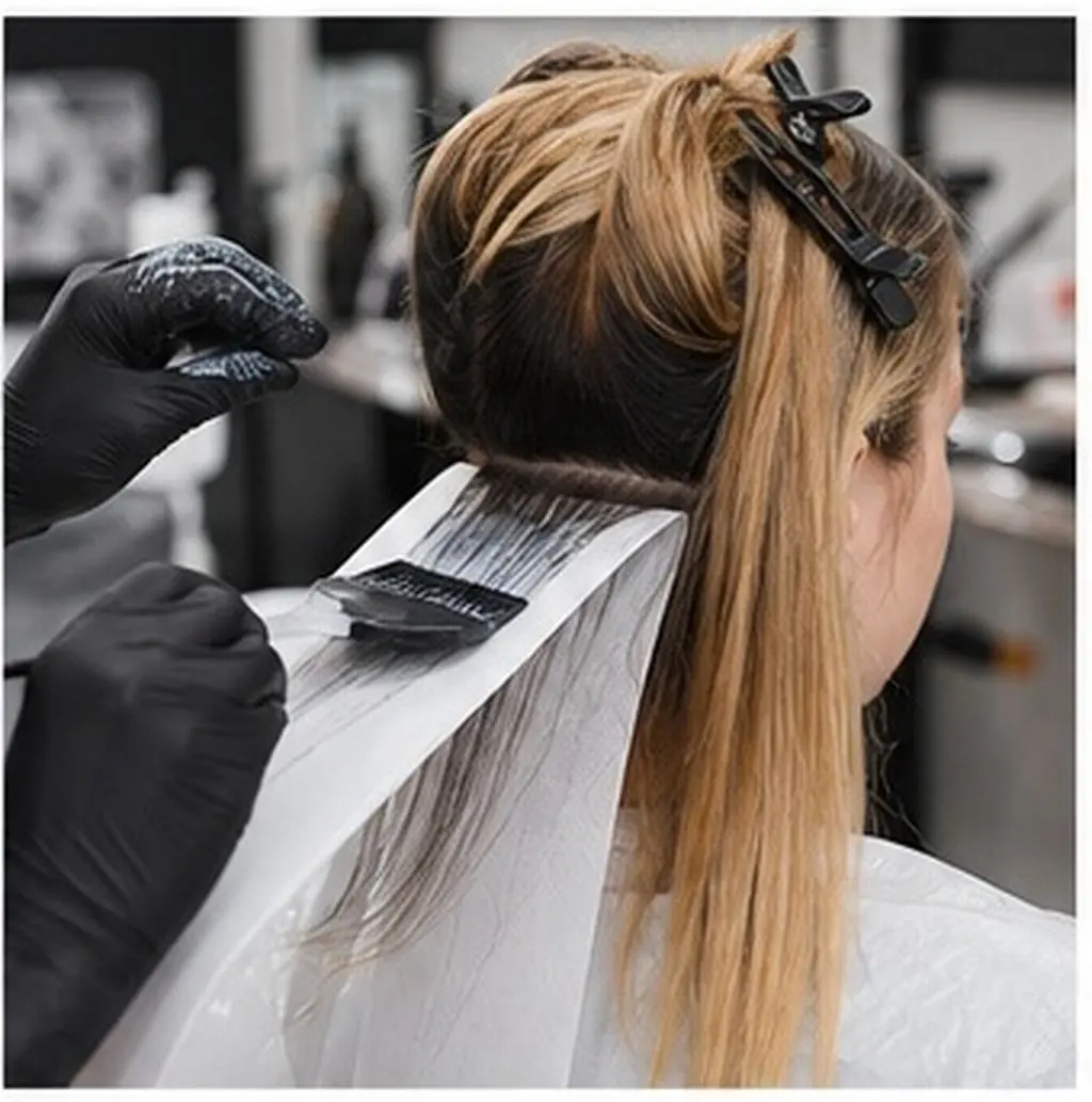 50Sheets Hair Coloring Paper Professional Salon Hair Dye Paper Strips Prevent Color Mixing Absorb Excess Perm Solution