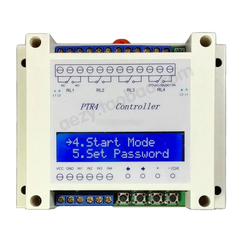 

Programmable Time Relay 99 Step Multi Channel Timing Trigger Solenoid Valve Linkage Control PTR4