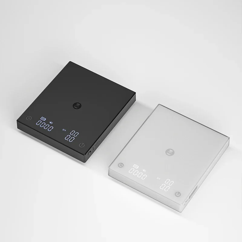 TIMEMORE Store Black Mirror Basic+2 Plus Neue digitale Kaffee- und Lebensmittelküchenwaage mit Zeit-USB-Lichtgewicht-Mini-Digitalwaage
