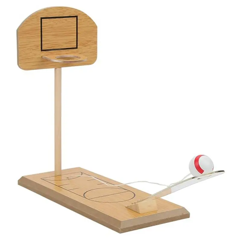 

ABXE-Wooden Mini Desktop Basketball Game Funny Basketball Game Sports Gifts For Kids