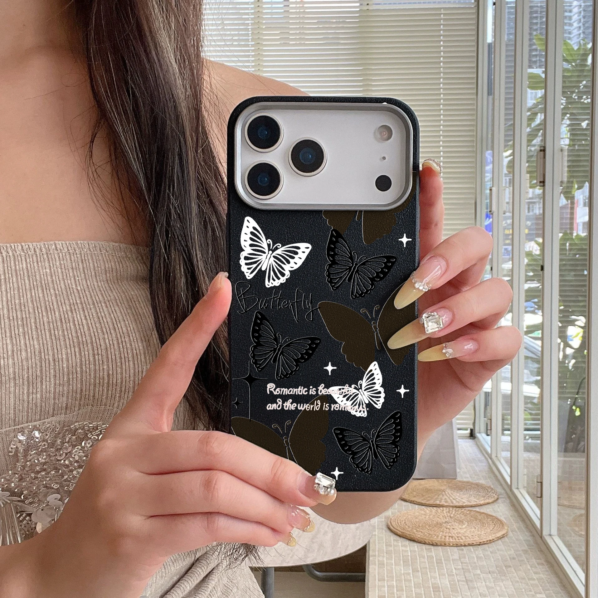 Luxuriöse Schutzhülle mit Schmetterlingsmotiv für Samsung Galaxy S25 S24 S23 Ultra S22 S21Plus FE A57 A56 A55 A54 A53 A36 A35 A34 5G INS Funda – Detail 10
