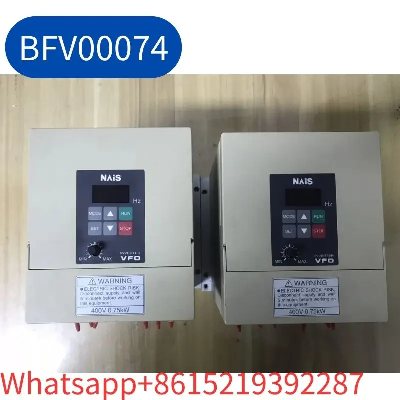 BFV00074 inverter 380V, 0.75KW slot second-hand  Test OK