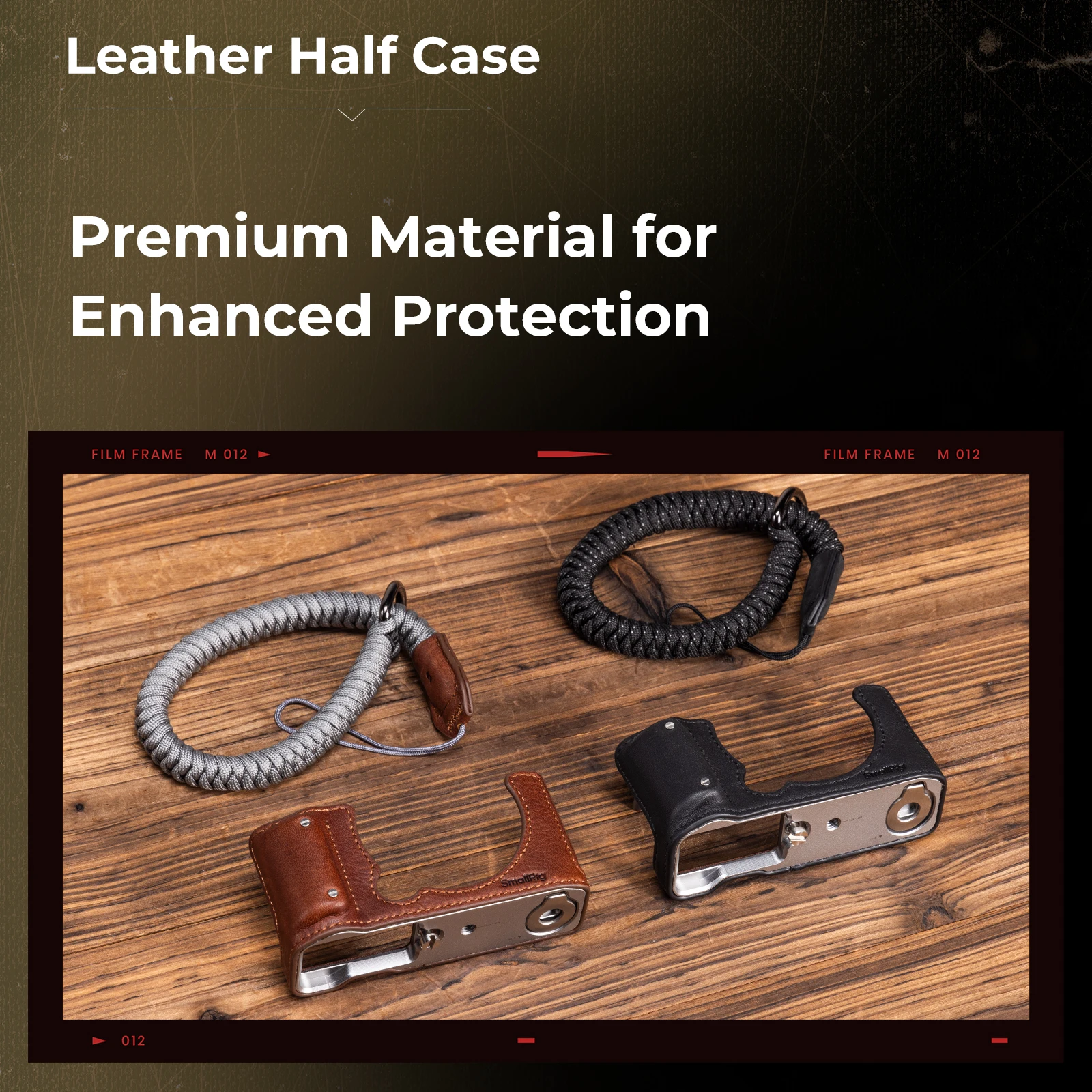 Punho da câmera SmallRig X-M5, kit de meia capa de couro da câmera para FUJIFILM X-M5 preto e marrom pode escolher carga 10 kg 4879