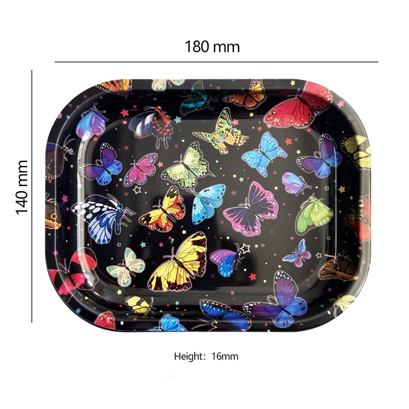 Tobacco Metal Trays 180*140mm Rolling Tray Houseware Accessories Sundries Storage Container