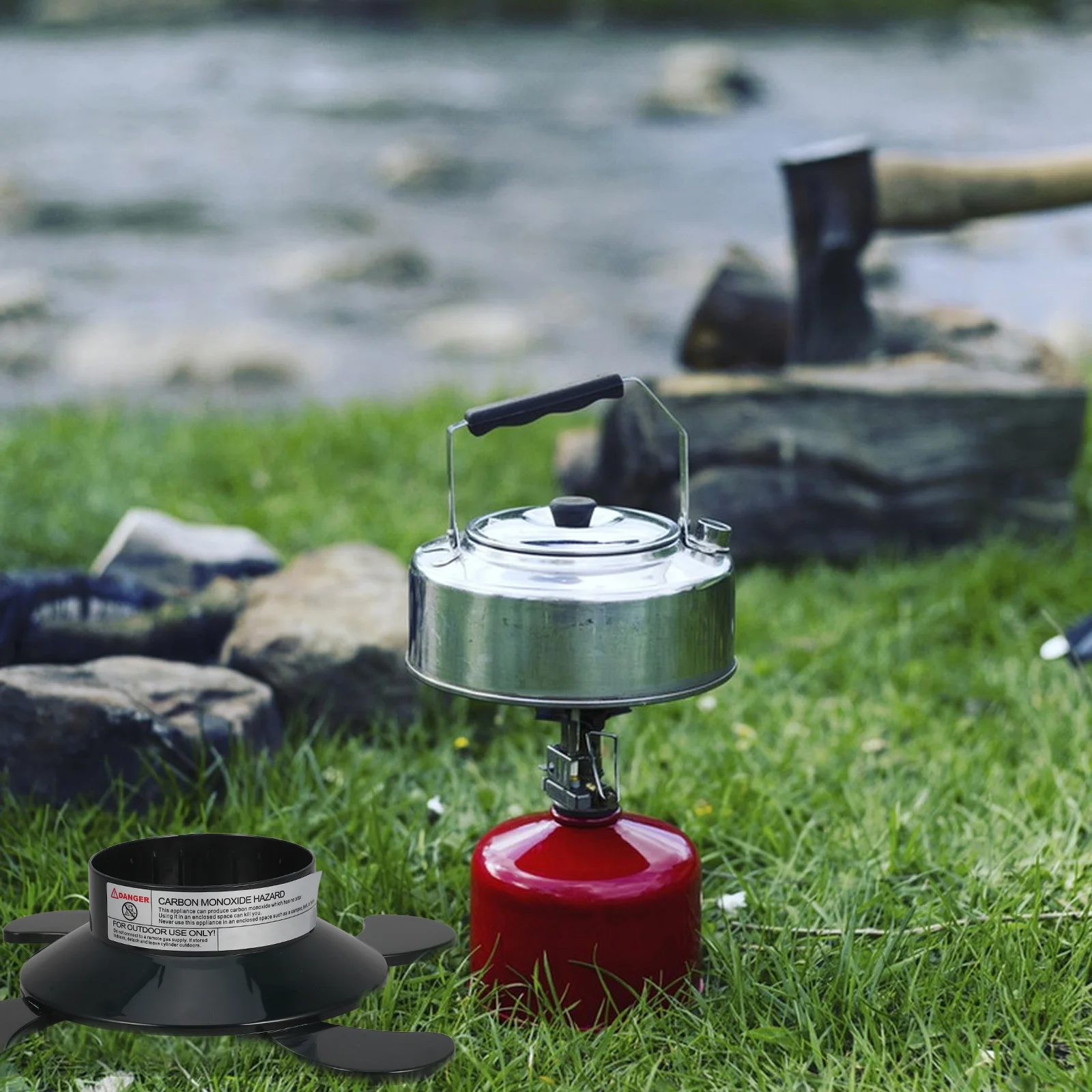 

Propane Cylinder Base Plastic Foldable Gas Tank Holder Stable Support Outdoor Camping Propane Fuel Canister Stabilizer